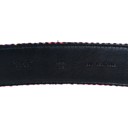 Chanel Tweed Logo Belt 80 32 Multicolor 4 of 7