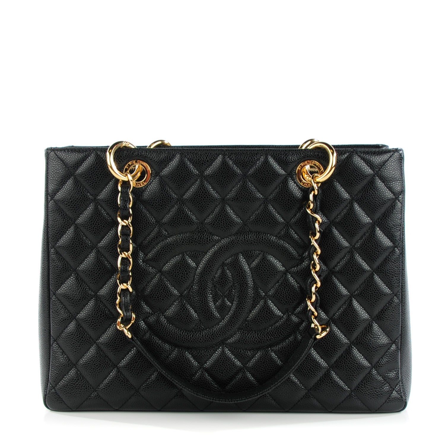 Chanel Caviar Quilted Grand Shopping Tote GST Black 1 of 8
