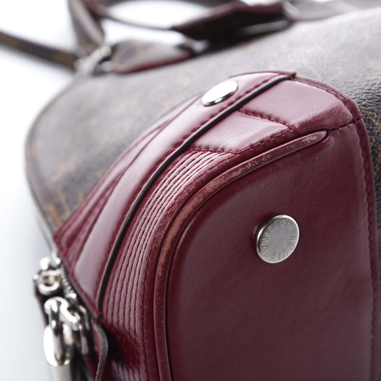 Monogram Shine Alma PM Bordeaux