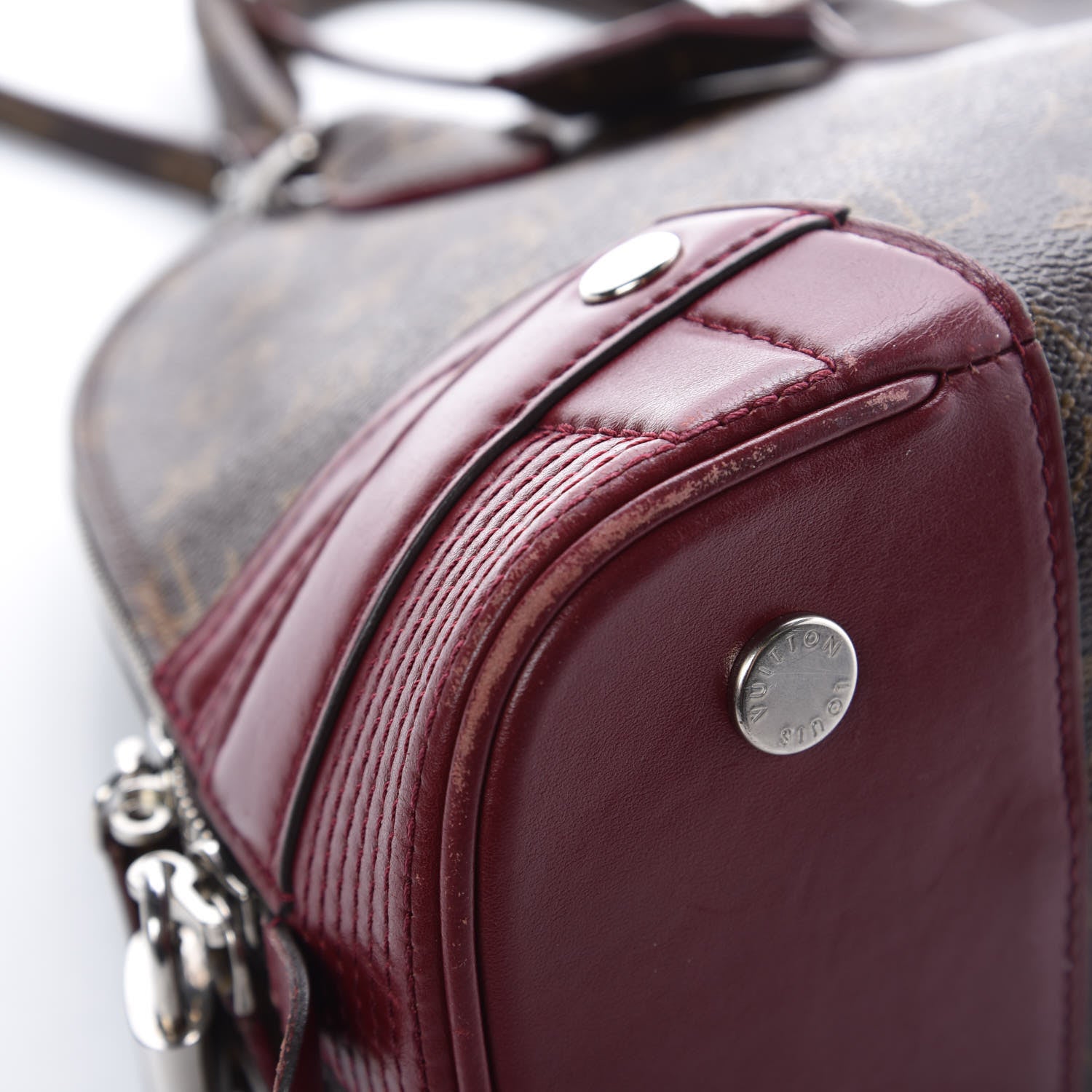 Louis Vuitton Monogram Shine Alma PM Bordeaux 11 of 18