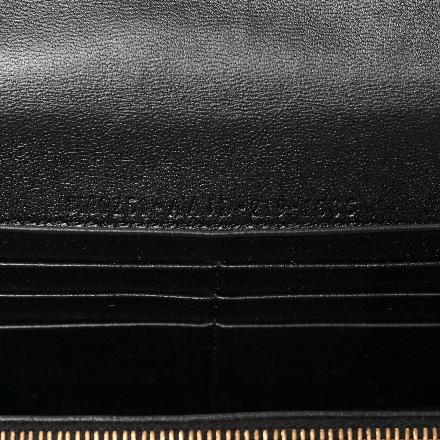 Fendi Nappa Matisse FF Embossed Continental Wallet Black 6 of 6