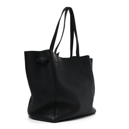 Celine Soft Grained Calfskin Small Belt Cabas Phantom Black 3 of 9
