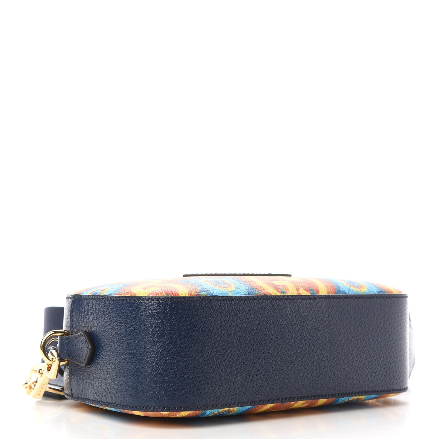 GG Supreme Kaleidoscope Calfskin Script Logo Gucci 100 Camera Bag Blue Orange Multicolor Blue Agata