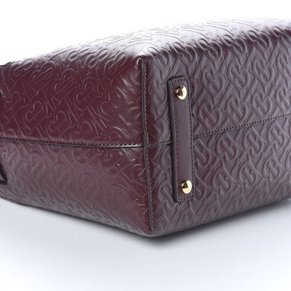 Burberry Calfskin Embossed Monogram Small Belt Bag Oxblood 9 of 10
