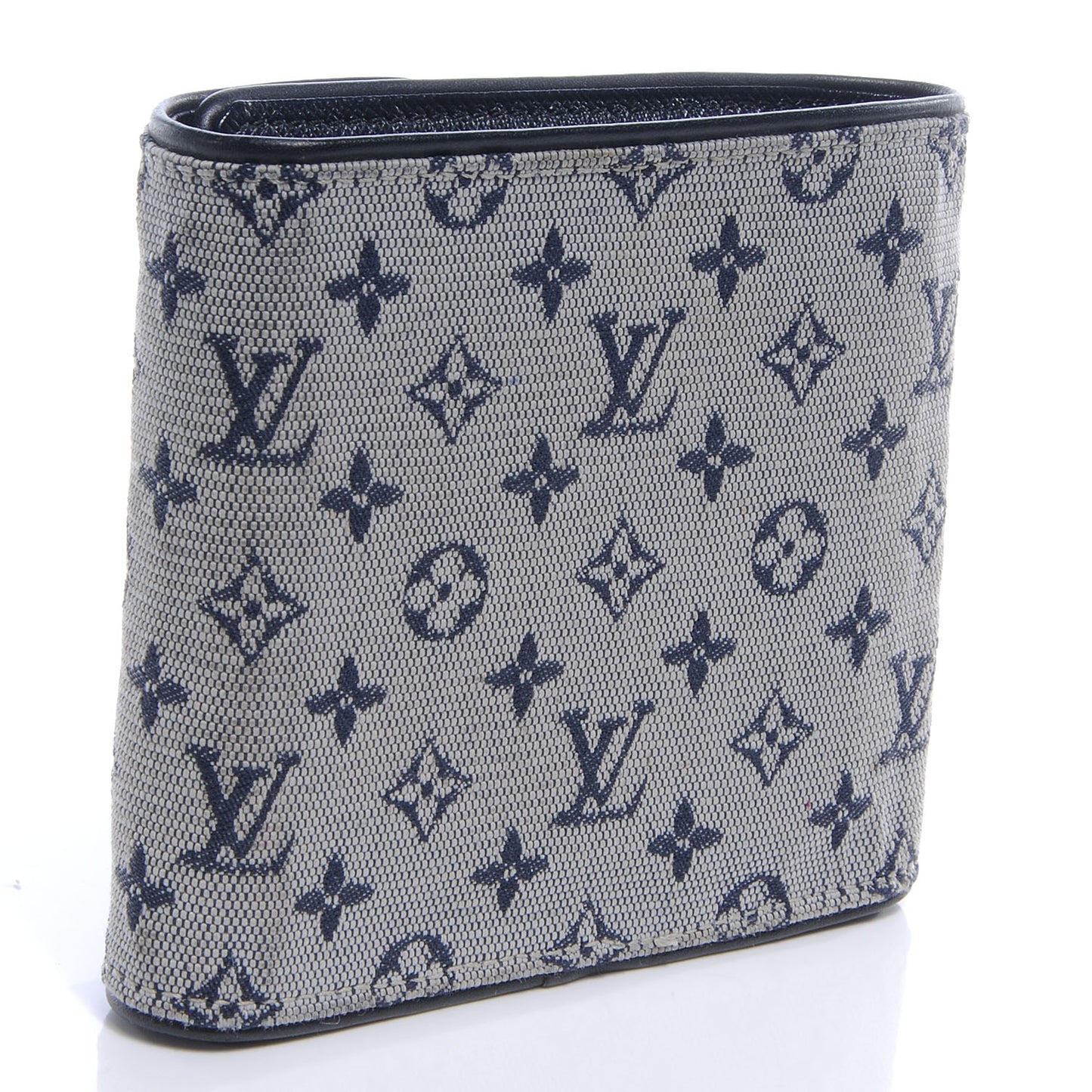 Mini Monogram Compact Wallet Blue