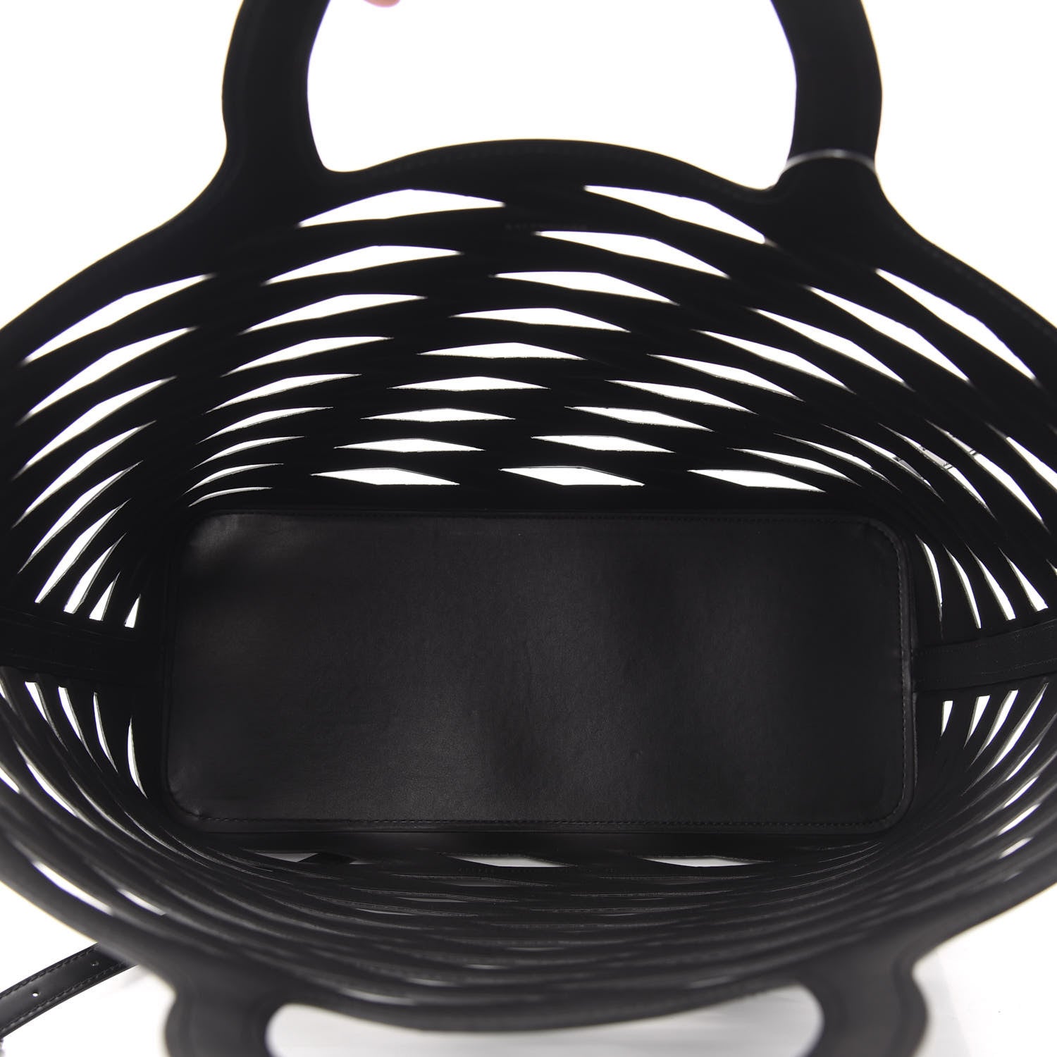Balenciaga Faux Calfskin Neo Basket Tote Black 5 of 13