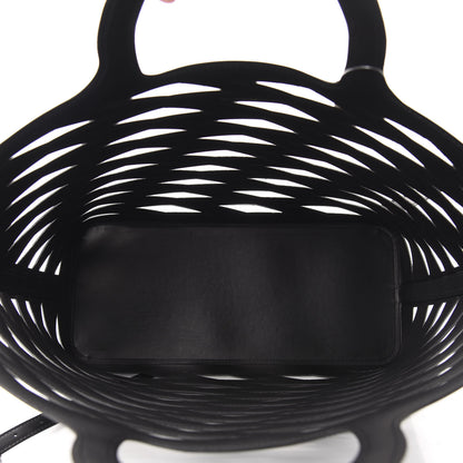 Balenciaga Faux Calfskin Neo Basket Tote Black 5 of 13