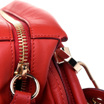 Chloe Calfskin Medium Paraty Metal Bar Trim Red 20 of 29