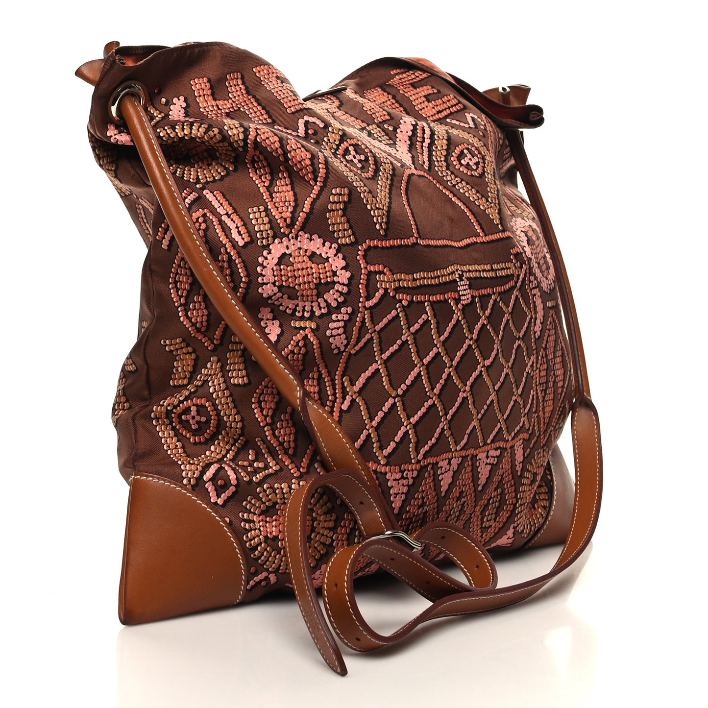 Silk Barenia Kelly En Perles Silky City 33 Bag Fauve Terre