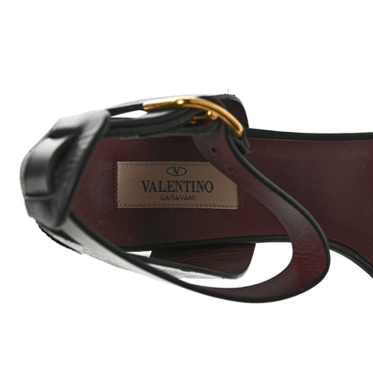 Valentino Garavani Calfskin Ankle Strap 60mm Sandals 41 Black 7 of 10