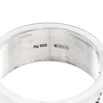 Gucci Sterling Silver GucciGhost Hamlet Skull Band Ring 63 10.5 5 of 7