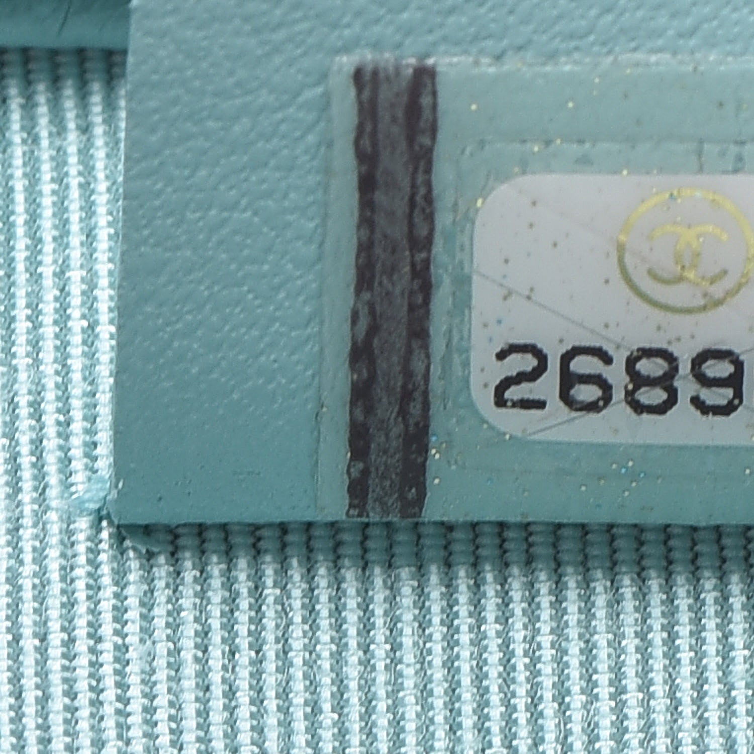 Chanel Caviar Quilted Zip Around Classic Coin Purse Light Blue 7 of 9