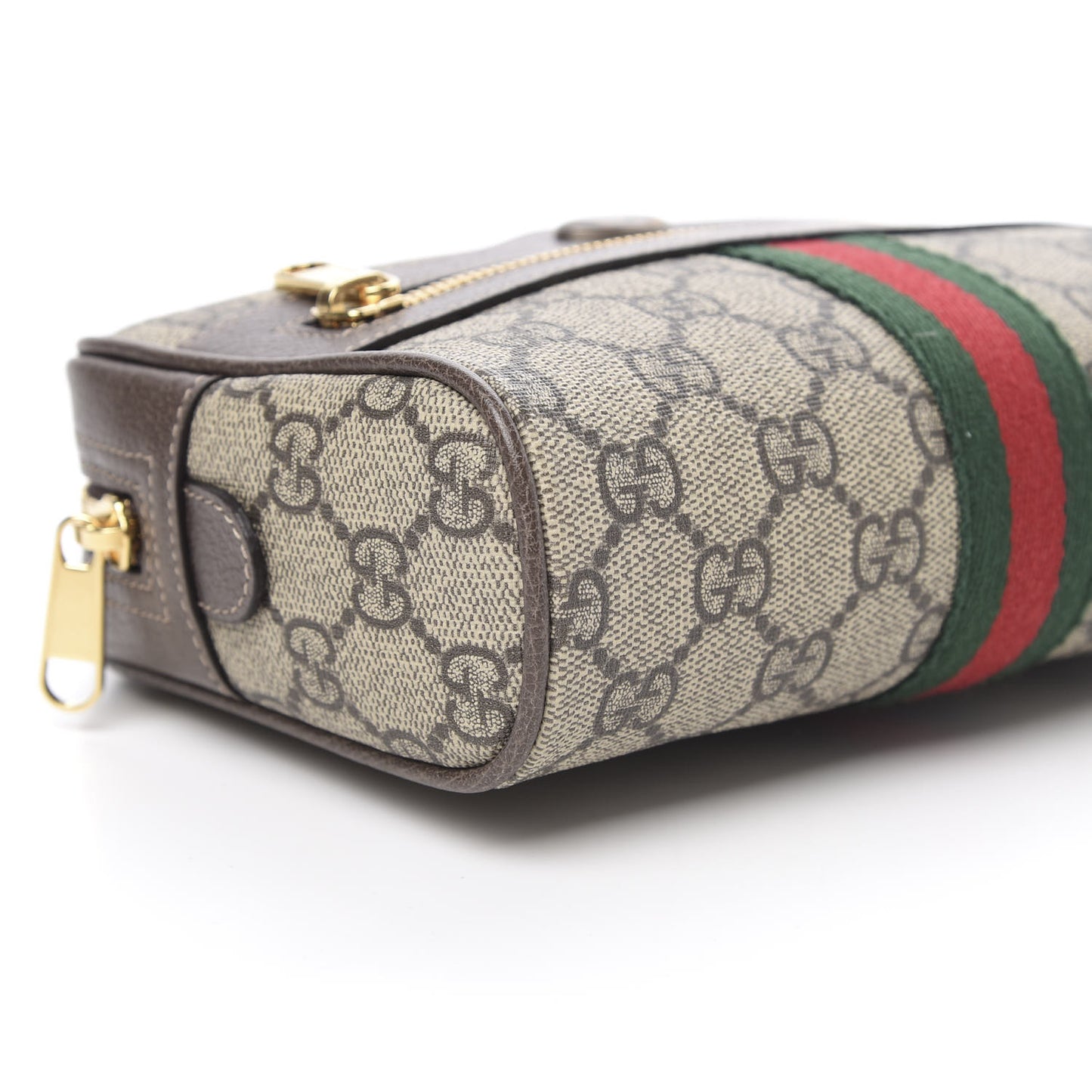 GG Supreme Monogram Small Ophidia Belt Bag 65 26 Dark Brown