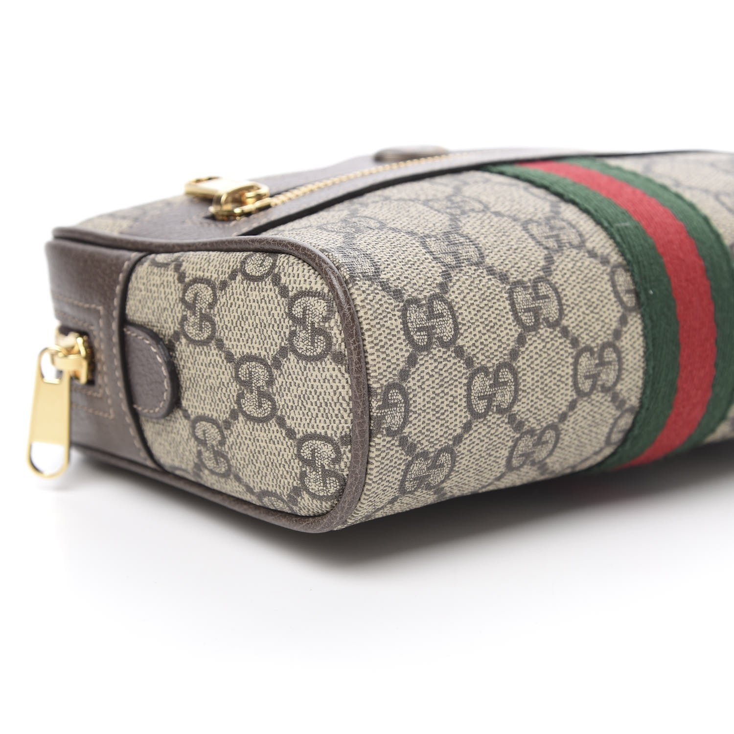 Gucci GG Supreme Monogram Small Ophidia Belt Bag 65 26 Dark Brown 9 of 10