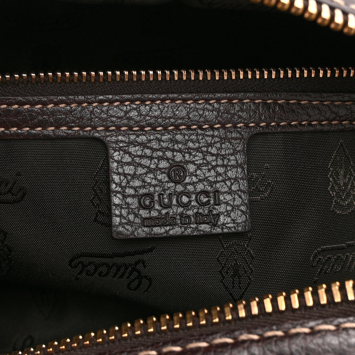 Gucci Monogram Medium Aviatrix Boston Ebony Brown 6 of 10
