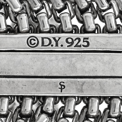 David Yurman Sterling Silver Multi-Row Box Chain Bracelet 3 of 3
