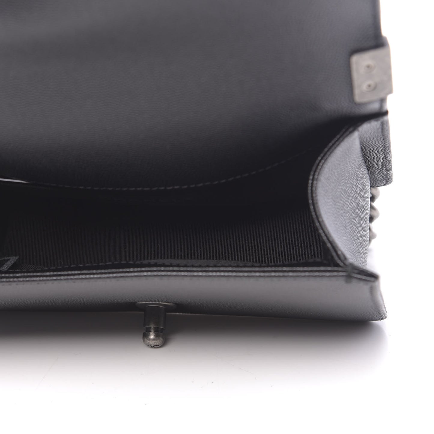 Caviar Quilted Small Boy Flap Black