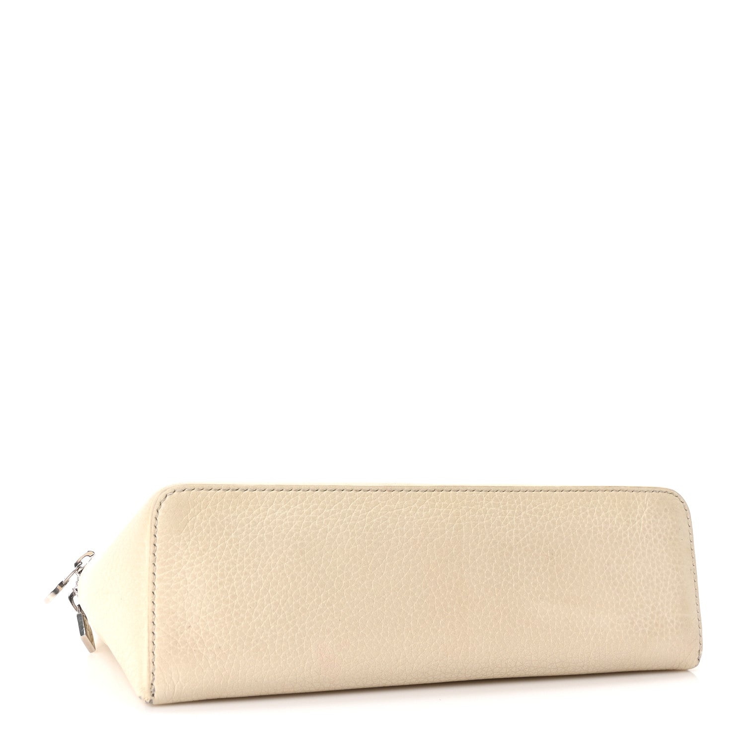 Loro Piana Grained Calfskin L19 Extra Pocket Pouch Whisper White 4 of 10