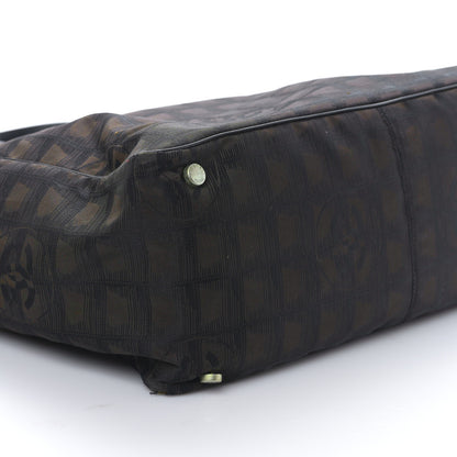 Chanel Nylon Large Travel Tote Brown 8 of 9