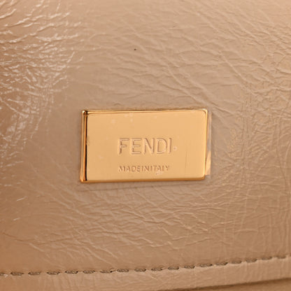 Fendi Agnello Old Shine Small Shopping Flap Bag Amido 6 of 9