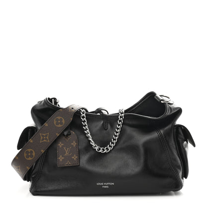 Louis Vuitton Lambskin CarryAll Cargo Vibe PM Black 1 of 9