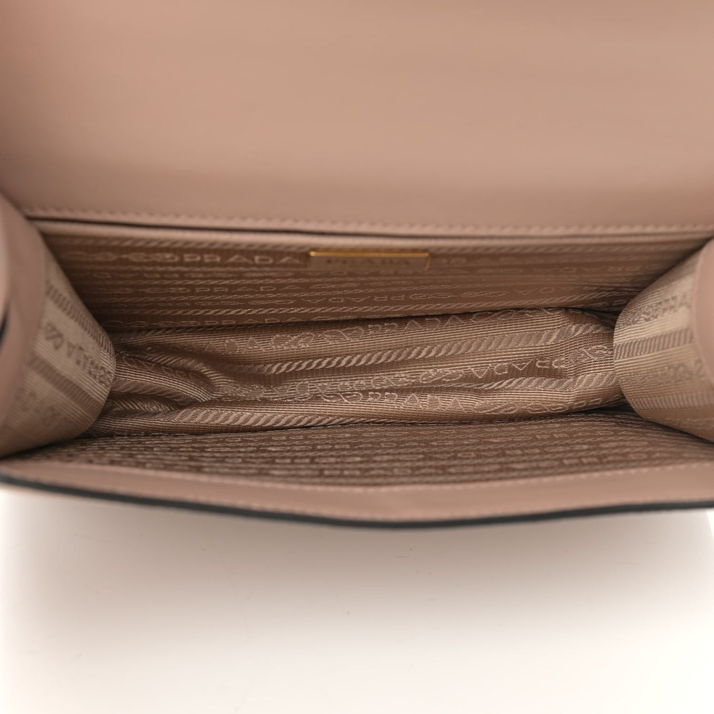 Saffiano Soft Calfskin Chain Crossbody Bag Cipria
