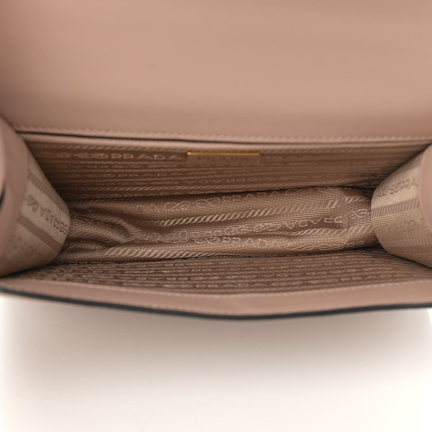 Prada Saffiano Soft Calfskin Chain Crossbody Bag Cipria 5 of 10