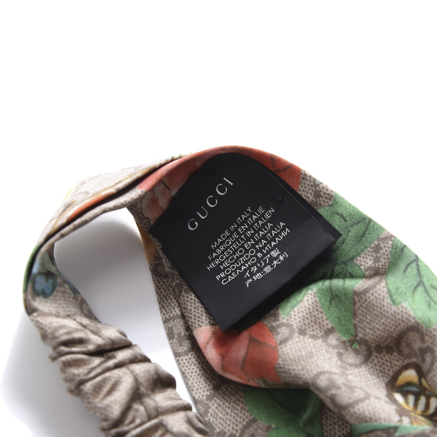 Gucci Silk Monogram Tian Print Tiana Duchesse Headband 4 of 6