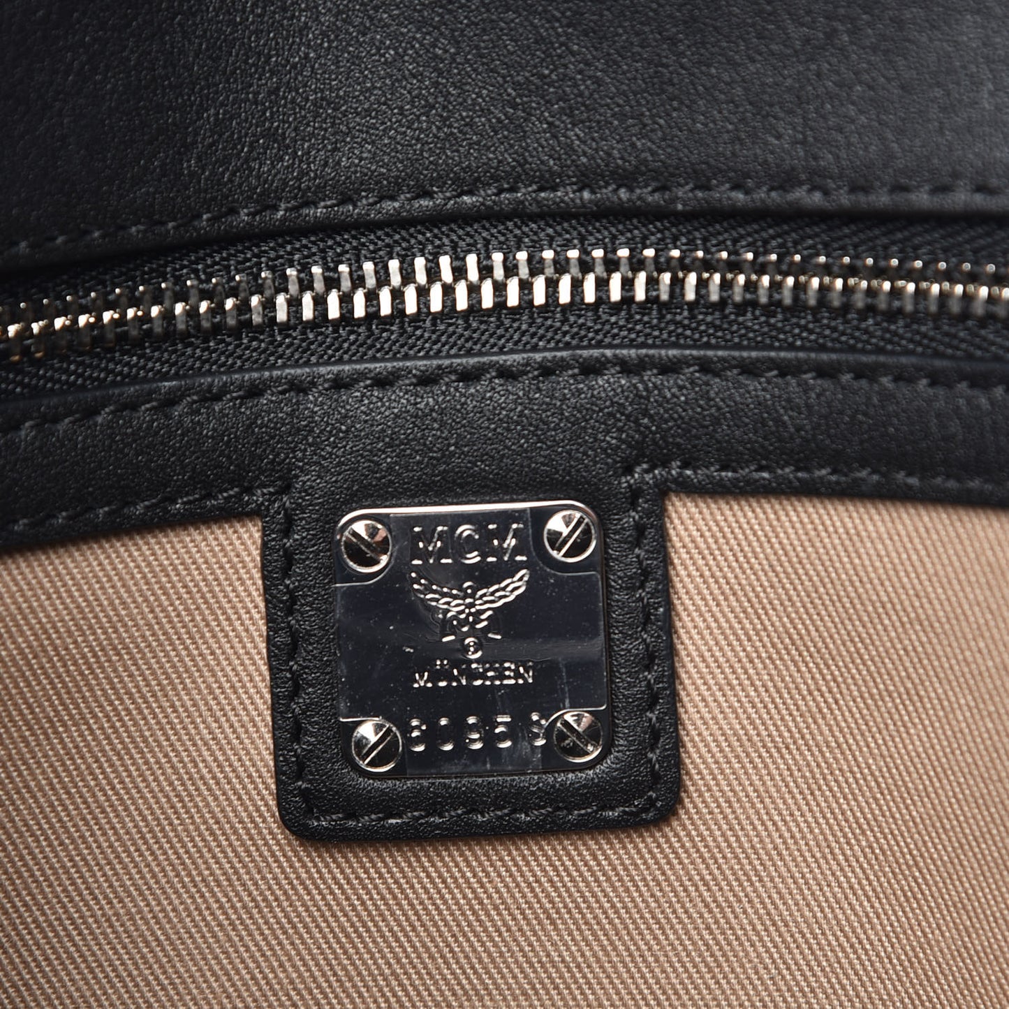 Calfskin Ottomar Monogram Medium Millie Crossbody Bag Black