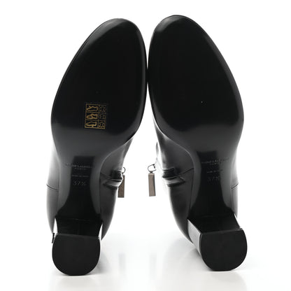 Saint Laurent Calfskin Loulou 70 Ankle Boots 37.5 Black 4 of 7