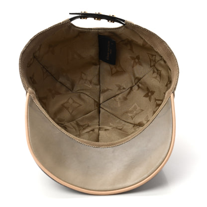 Louis Vuitton Polyester Silk Monogram LV Get Ready Cap M Beige 7 of 10