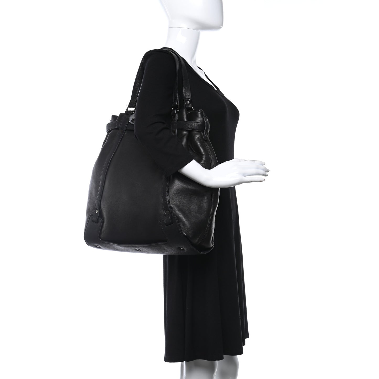 Calfskin Kansas Tote Black