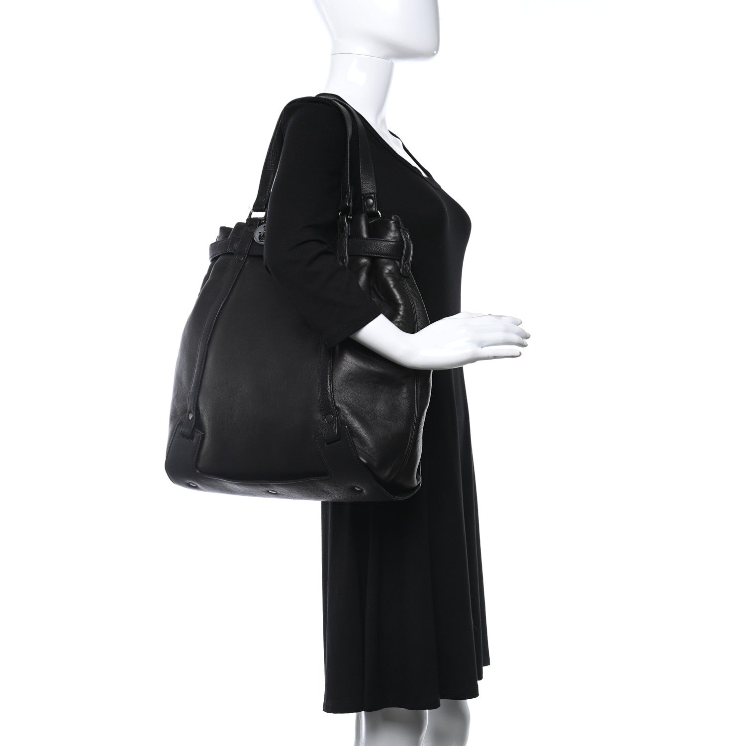 Lanvin Calfskin Kansas Tote Black 2 of 8