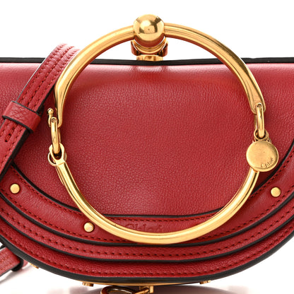 Chloe Calfskin Small Nile Bracelet Minaudiere Bag Dahlia Red 9 of 21
