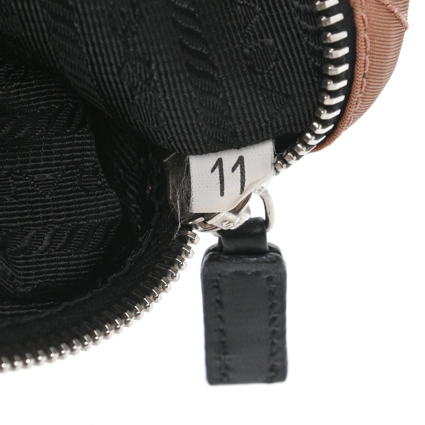 Tessuto Nylon Saffiano Impunturato Quilted Pochette Cammello Black