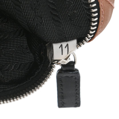 Prada Tessuto Nylon Saffiano Impunturato Quilted Pochette Cammello Black 6 of 7