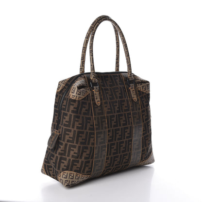 Fendi Zucca Zucchino Spalmati Large B Mix Tote Tobacco 3 of 14