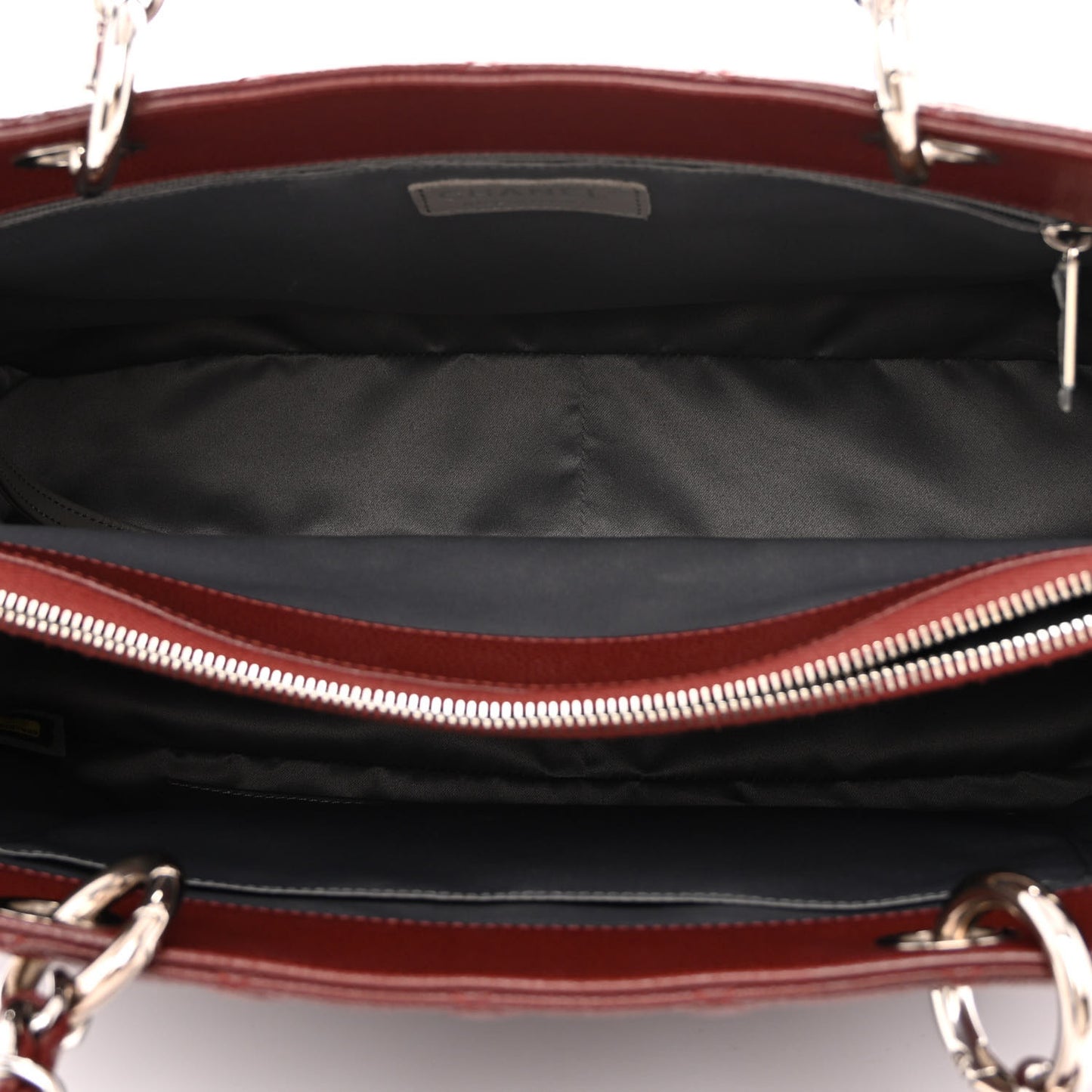 Caviar Quilted Grand Shopping Tote GST Burgundy