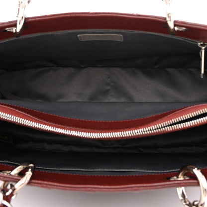 Chanel Caviar Quilted Grand Shopping Tote GST Burgundy 5 of 11