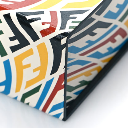 Fendi X SARAH COLEMAN Vitello Grace Light FF Vertigo Box Bag White Ice Multicolor 9 of 9
