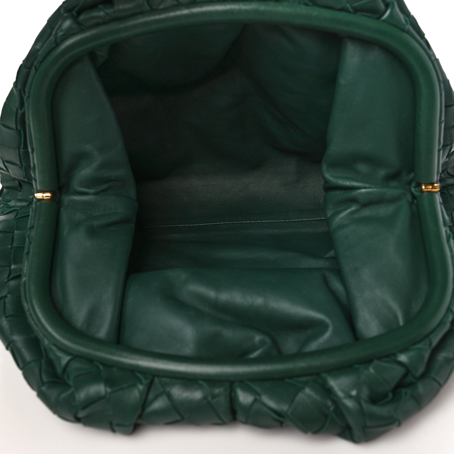 Bottega Veneta Nappa Maxi Intreccio The Pouch Oversized Clutch Raintree 5 of 9