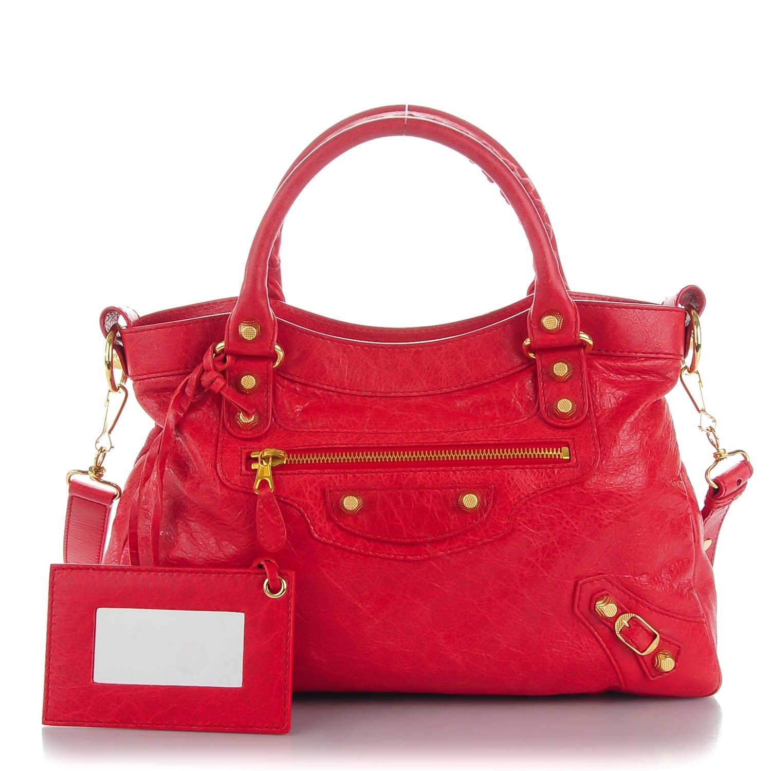 Balenciaga Agneau Giant 12 Gold Hardware Town Rouge Cardinal 1 of 7