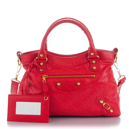 Balenciaga Agneau Giant 12 Gold Hardware Town Rouge Cardinal 1 of 7