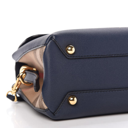Burberry Derby Calfskin House Check Small Camberley Ink Blue 6 of 10