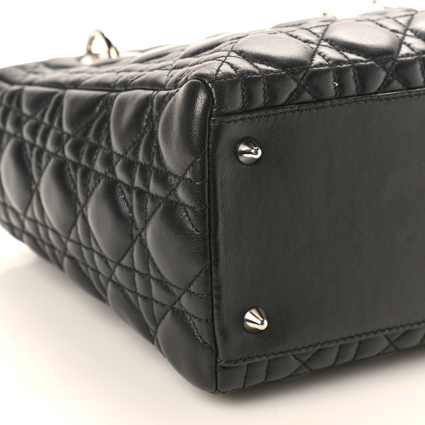 Lambskin Cannage Medium Lady Dior Black