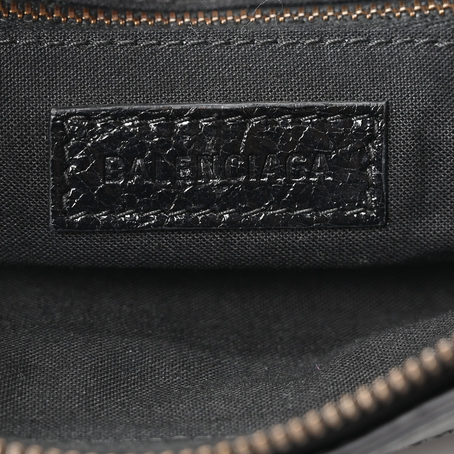 Balenciaga Agneau Arena Classic Hardware Le City First Bag Black 7 of 11