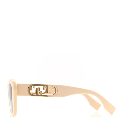 Fendi Acetate Fendi Square Sunglasses FE40100I Beige Gold 3 of 7