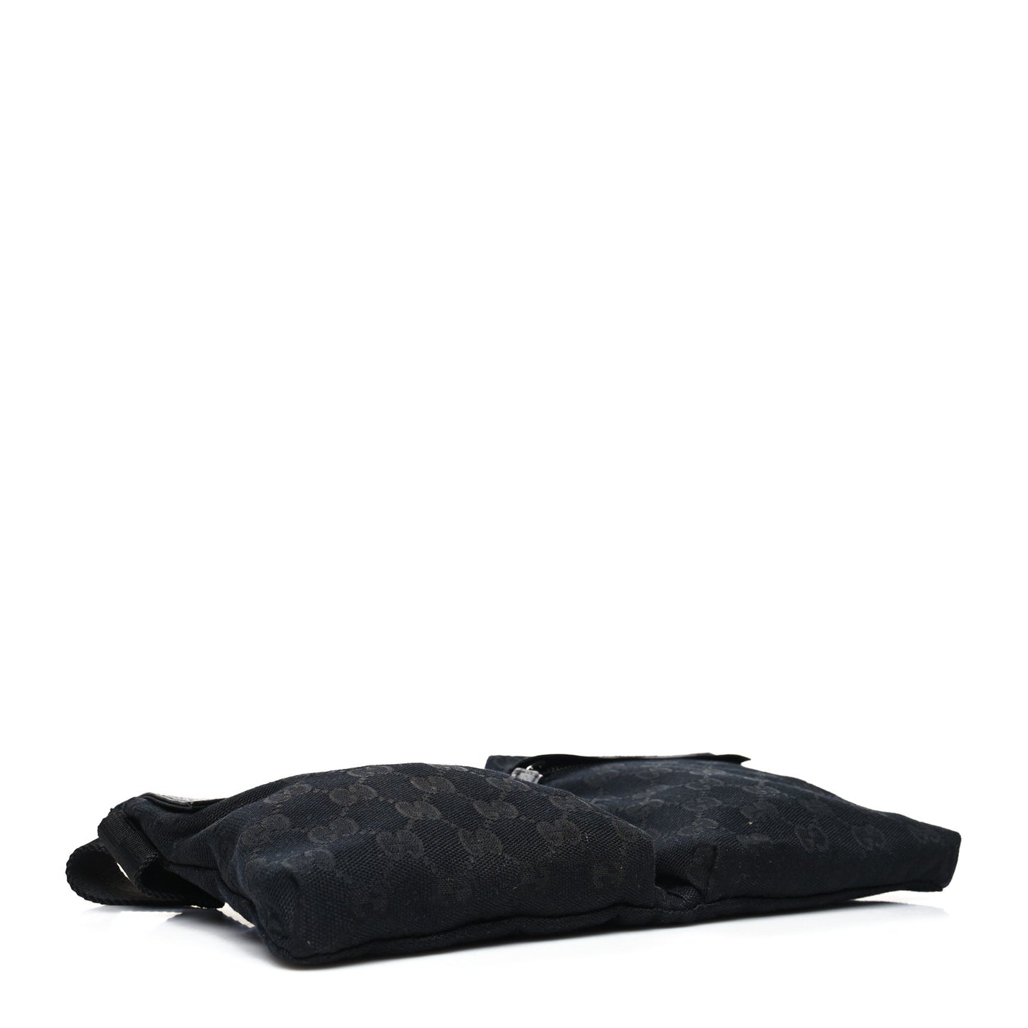 GG Monogram Double Pocket Belt Bag Black