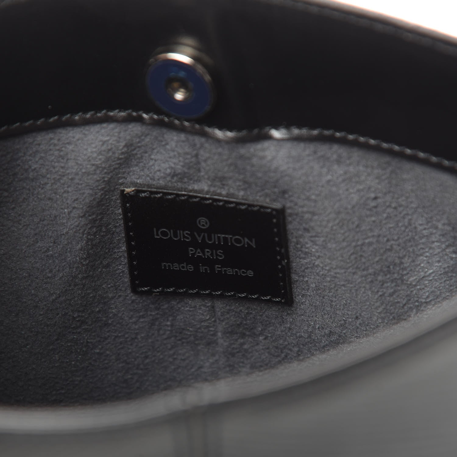 Louis Vuitton Epi Demi Lune Pochette Black 6 of 9
