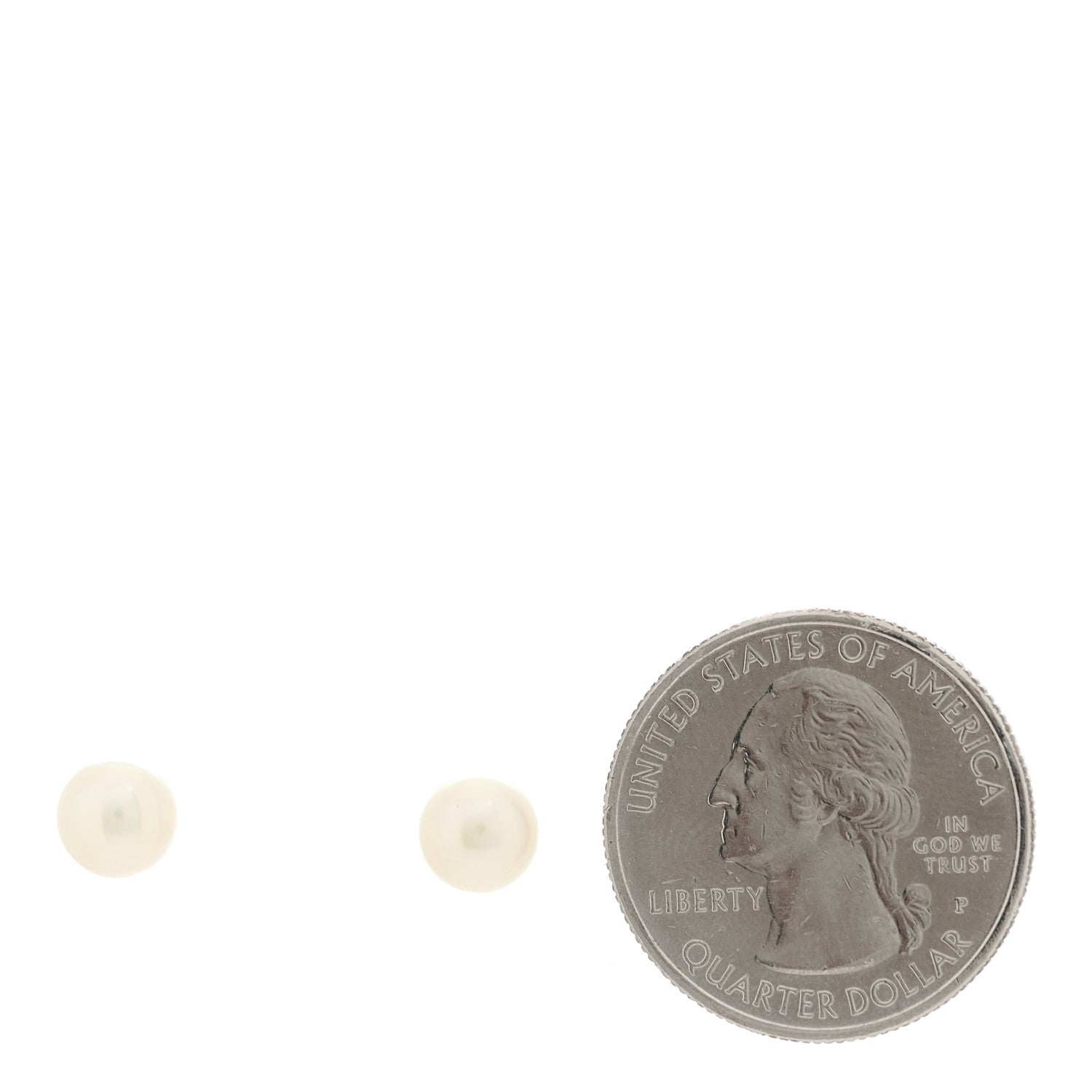 Mikimoto 18K White Gold Akoya Pearl 6.5-7mm Stud Earrings 2 of 5